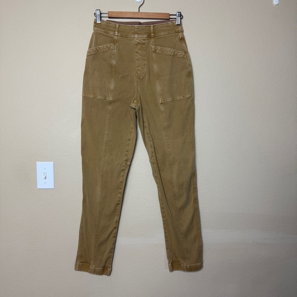 Spanx Stretch Twill Straight Leg Pull On Pants - Medium